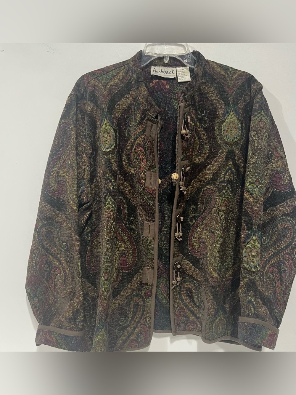 Women’s Paisley Toggle Jacket in Multicolor